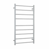 Straight Round Polished Budget Thermorail Ladder - 600x1080x122mm 103Watts 9 Bars